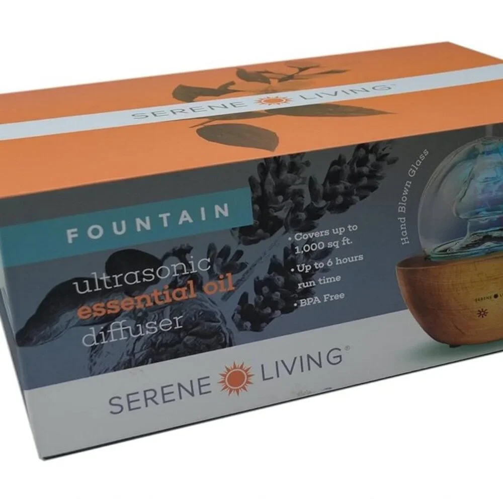 Brand New GreenAir “Serene Living Fountain” Ultrasonic Essential Oil Diffuser